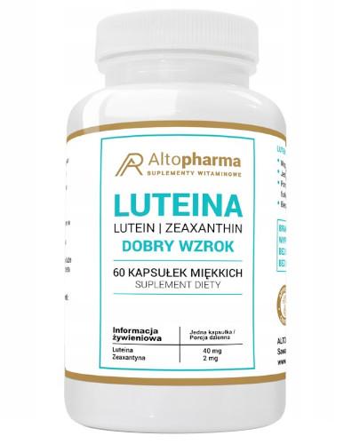 podgląd produktu Altopharma Luteina 40 mg 60 kapsułek miękkich