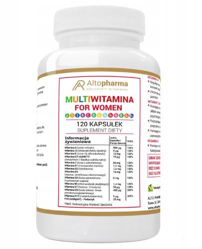 podgląd produktu Altopharma Multiwitamina For Womem witaminy dla kobiet 120 kapsułek