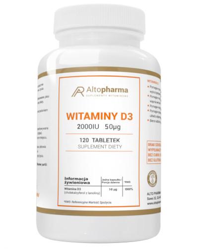 podgląd produktu Altopharma Witaminy D3 2000 IU 50 µg 120 tabletek
