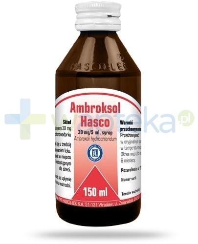 zdjęcie produktu Ambroksol Hasco 30mg/5ml syrop 150 ml
