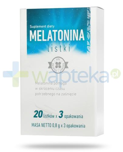 podgląd produktu AMC Melatonina listki 20x 3 opakownia