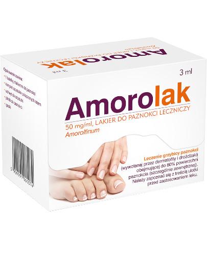 podgląd produktu Amorolak 50 mg/ml lakier do paznokci leczniczy 3 ml