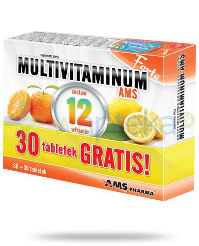 zdjęcie produktu AMS Multivitaminum Forte 60 tabletek + 30 tabletek