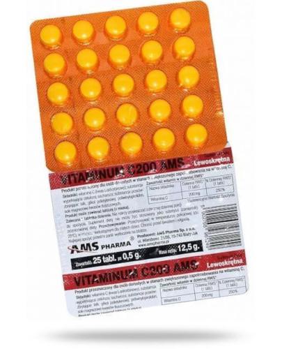 zdjęcie produktu AMS Vitaminum C 200 blister 25 tabletek