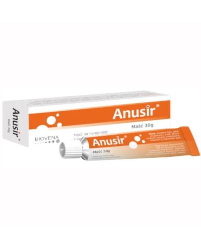 podgląd produktu Anusir maść na hemoroidy z kwasem hialuronowym, 30 g