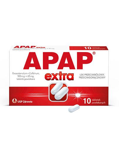 zdjęcie produktu Apap Extra 500 mg + 65 mg 10 tabletek