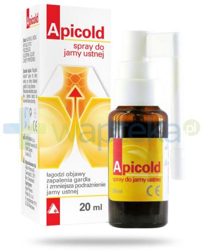 podgląd produktu Apicold spray do jamy ustnej 20 ml