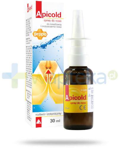 zdjęcie produktu Apicold Propo spray do nosa do nawilżania i oczyszczania nosa 30 ml