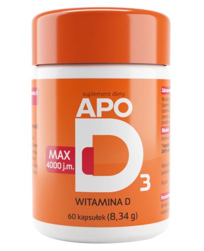 zdjęcie produktu Apo D3 Max 4000j.m. witamina D3 60 kapsułek