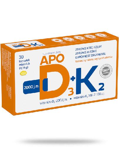 podgląd produktu Apo D3+K2 30 kapsułek miękkich