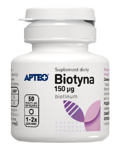 podgląd produktu Apteo Biotyna 150mcg 50 pastylek