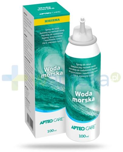 podgląd produktu Apteo Care woda morska spray do nosa 100 ml