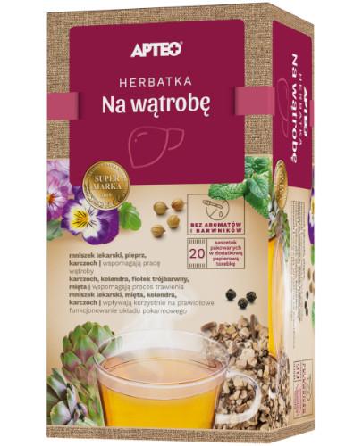podgląd produktu Apteo Herbatka na wątrobę 20 saszetek