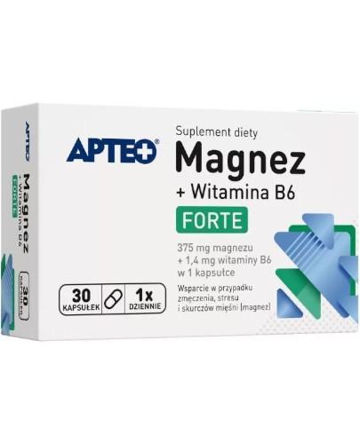 podgląd produktu Apteo Magnez + witamina B6 Forte 30 kapsułek