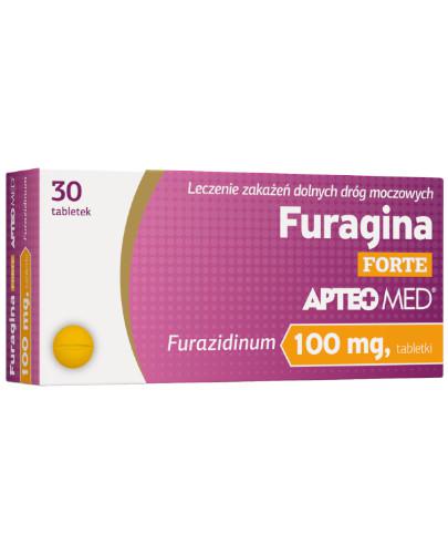 podgląd produktu Apteo Med Furagina FORTE 100mg 30 tabletek