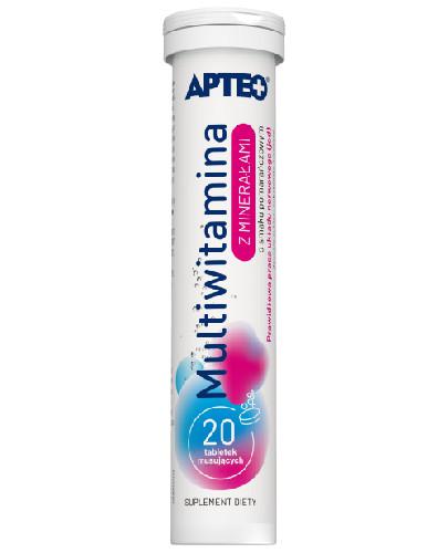 zdjęcie produktu Apteo Multiwitamina z minerałami o smaku pomarańczowym 20 tabletek