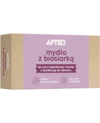podgląd produktu Apteo mydło z biosiarką 100 g