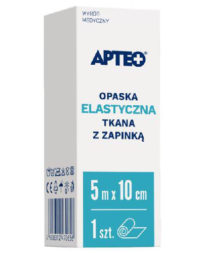 podgląd produktu Apteo Opaska elastyczna tkana z zapinką 5 m x 10 cm 1 sztuka
