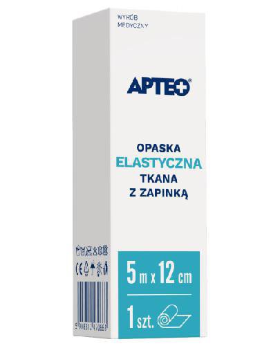 podgląd produktu Apteo Opaska elastyczna tkana z zapinką 5 m x 12 cm 1 sztuka