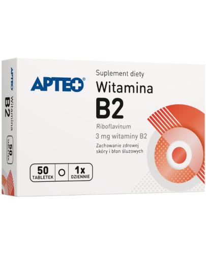 podgląd produktu Apteo Witamina B2 3mg 50 tabletek