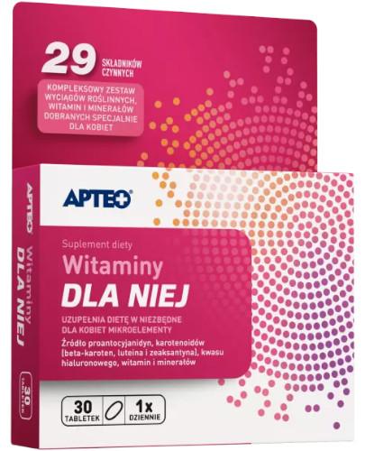 podgląd produktu Apteo witaminy dla Niej 30 tabletek