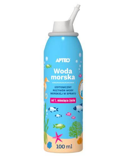 podgląd produktu Apteo woda morska spray do nosa 100 ml