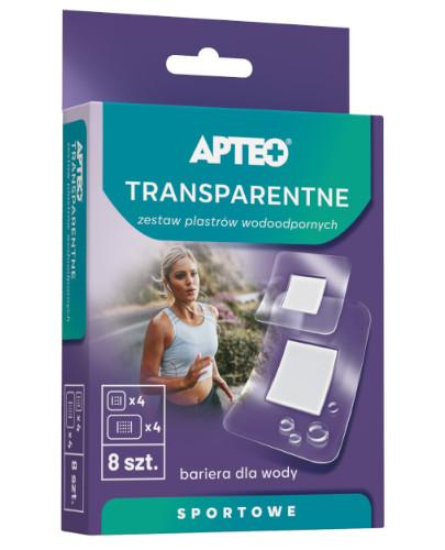 zdjęcie produktu Apteo zestaw transparentnych plastrów wodoodpornych 8 sztuk
