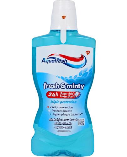 podgląd produktu Aquafresh Fresh & Minty płyn do płukania jamy ustnej 500 ml