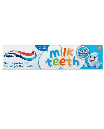 podgląd produktu Aquafresh Milk Teeth pasta do zębów dla dzieci 0-2 lata 50 ml