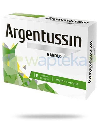 podgląd produktu ArgenTussin Gardło smak miętowo-cytrynowy 16 pastylek  