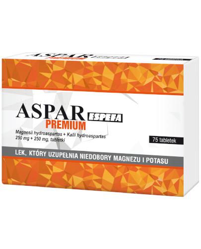 podgląd produktu Aspar Espefa Premium 250 mg + 250 mg 75 tabletek