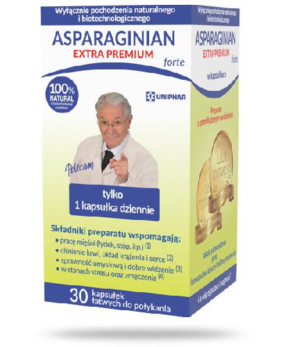 zdjęcie produktu Asparaginian Extra Premium Forte 30 kapsułek