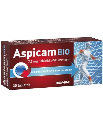 podgląd produktu Aspicam Bio 7,5mg 30 tabletek