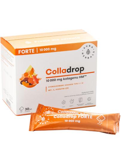 podgląd produktu Aura Herbals Colladrop Forte kolagen morski 10000 mg 30 saszetek