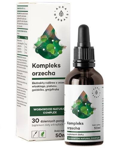 podgląd produktu Aura Herbals Kompleks orzecha Wormwood Natural Complex krople 50 ml