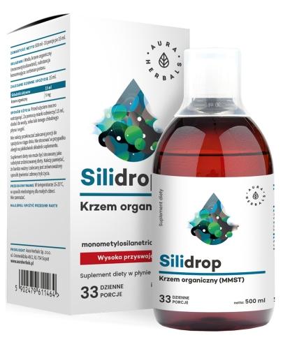 podgląd produktu Aura Herbals Silidrop+ Bor krzem organiczny w płynie 500 ml