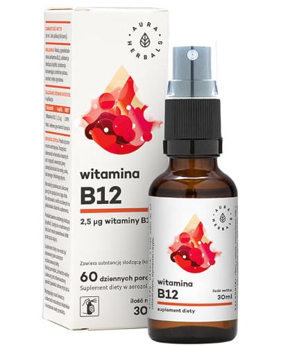 podgląd produktu Aura Herbals Witamina B12 Forte aerozol 30 ml