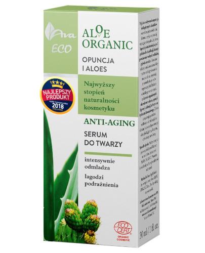 podgląd produktu Ava Eco Aloe Organic serum do twarzy anti-aging 30 ml