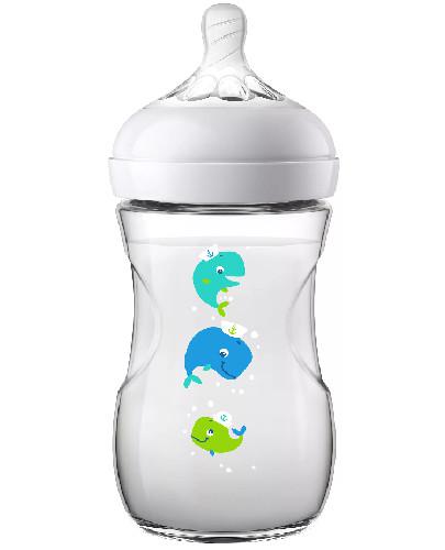 podgląd produktu Avent Philips Natural butelka dla niemowląt 1m+ wieloryb 260 ml SCF070/23
