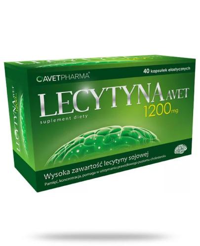 zdjęcie produktu Avet Pharma Lecytyna 1200 mg 40 kapsułek