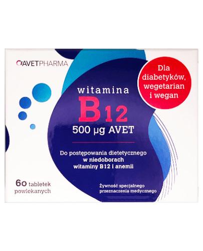 zdjęcie produktu Avet Pharma Witamina B12 500 µg 60 tabletek