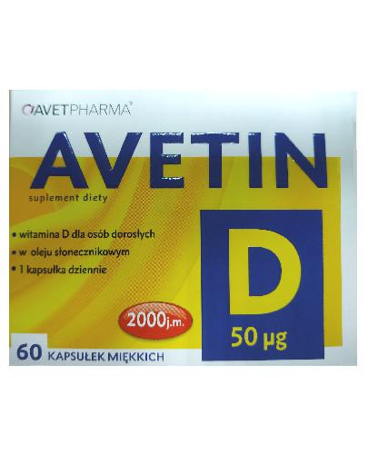 podgląd produktu Avetin D 50 µg 60 kapsułek miękkich