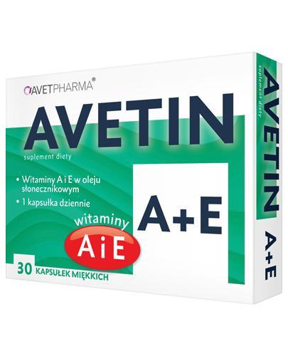 podgląd produktu Avetin Witaminy A + E 30 kapsułek miękkich