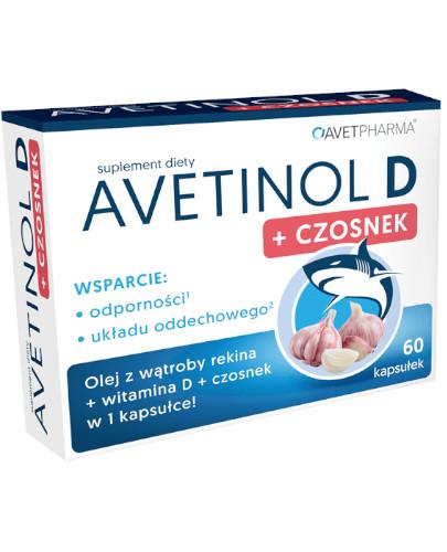 podgląd produktu Avetinol D + Czosnek 60 kapsułek