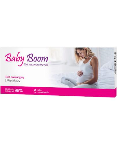 podgląd produktu Baby Boom test owulacyjny (LH) paskowy 5 sztuk