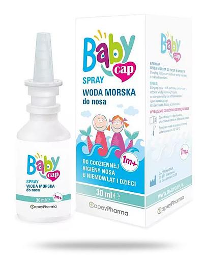 podgląd produktu BabyCap Spray woda morska do nosa 1m+ 30 ml