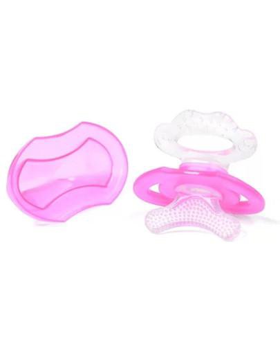 zdjęcie produktu Babyono silikonowy gryzak dla niemowląt różowy 1 sztuka [1008/02]