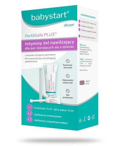podgląd produktu Babystart FertilSafe Plus żel intymny 75 ml + 2 tubki po 5 ml + 2 aplikatory [ZESTAW]