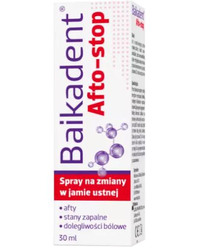podgląd produktu Baikadent Afto-stop spray na zmiany w jamie ustnej 30 ml
