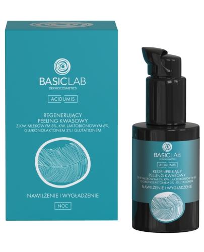 podgląd produktu Basiclab Dermocosmetics Acidumis regenerujący peeling kwasowy nawilżenie i wygładzenie na noc 30 ml